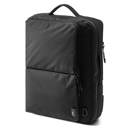 DailyObjects Pivot Convertible Briefpack Bag (16L) |Unisex|Fits 13/14/15.6 inch Laptop/Macbook Pro/Air|Lightweight|Stylish Backpack|Office/Daily Use/Travel|Multi Pocket|Adjustable Strap-Black - Image 1