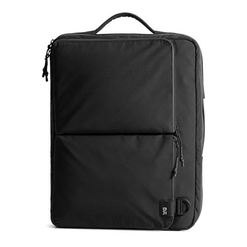 DailyObjects Pivot Convertible Briefpack Bag (16L) |Unisex|Fits 13/14/15.6 inch Laptop/Macbook Pro/Air|Lightweight|Stylish Backpack|Office/Daily Use/Travel|Multi Pocket|Adjustable Strap-Black - Image 2