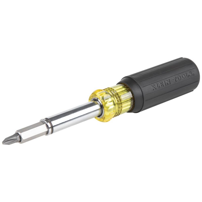 Klein Tools Klein Tools 32500MAG Magnetic Multi-Bit Screwdriver / Nut Driver, 11-in-1 Multi Tool with 8 Bits, 3 Nut Driver Sizes, Cushion Grip Handle  - Image 1