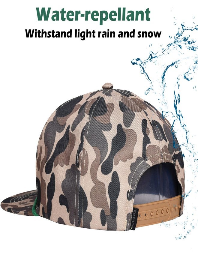 قبعة EDTREK Elite Youth Country للأطفال الكبار - قبعة سناباك للأولاد بحافة مسطحة (تمويه المدرسة القديمة - كلب مع بطة برية) - Image 5