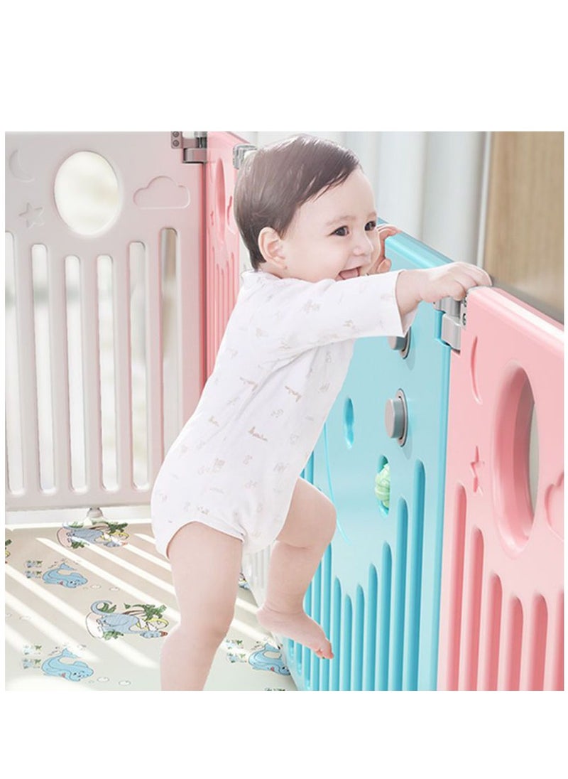 Arabest Baby Playpen Kids Activity Centre Safety Play Yard Home Indoor Outdoor New Pen, Portable Children'S Play Fence(Multicolour, Classic Set 14 Panel)  - Image 4