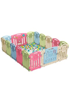 Arabest Baby Playpen Kids Activity Centre Safety Play Yard Home Indoor Outdoor New Pen, Portable Children'S Play Fence(Multicolour, Classic Set 14 Panel)  - Image 1