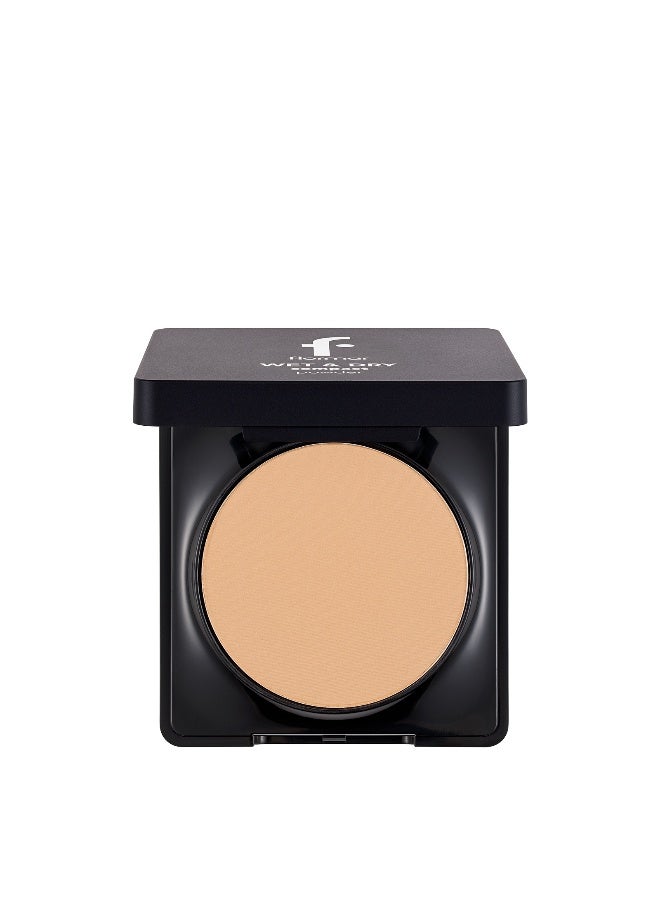 flormar Wet Dry Compact Powder – 010 Apricot – Powder Texture, Matte Finish, Smooth, Soft - Image 1