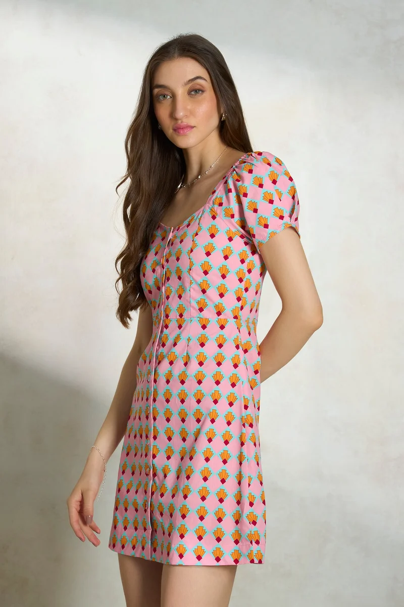 Virgio Printed Mini Dress
