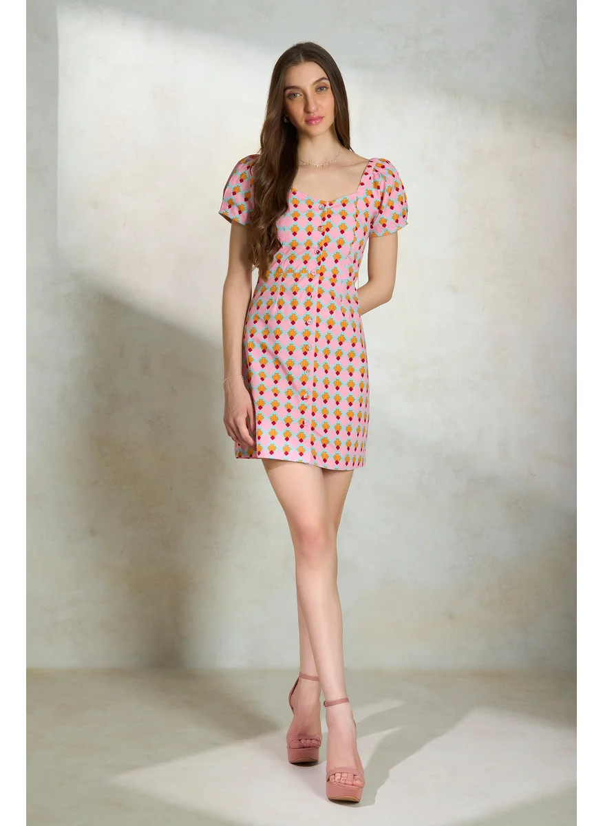 Virgio Printed Mini Dress