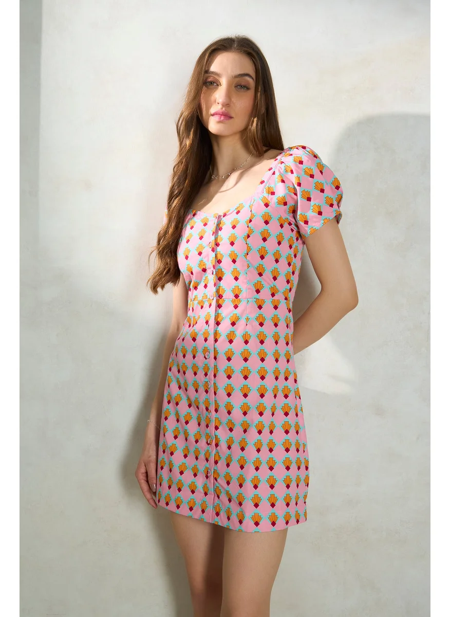 Virgio Printed Mini Dress