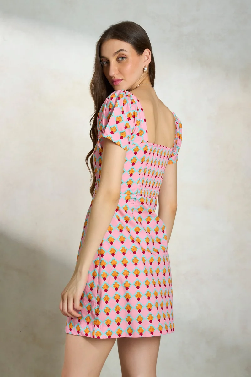 Virgio Printed Mini Dress