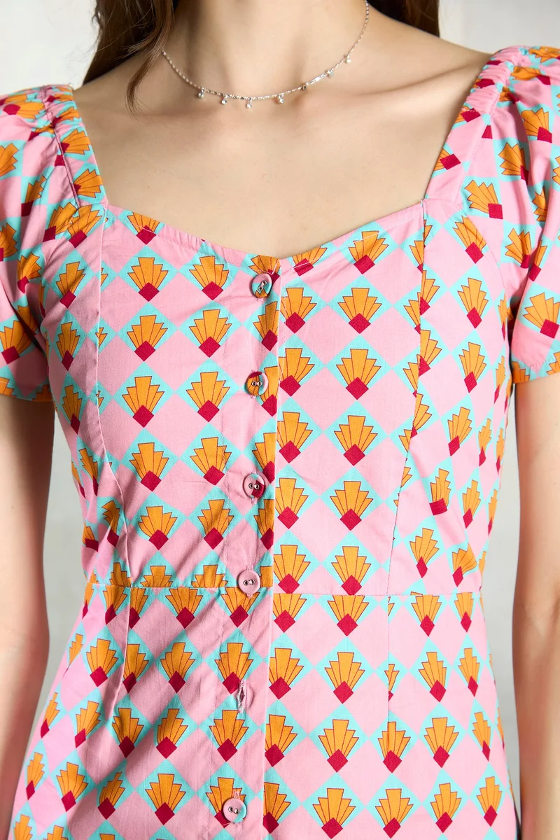 Virgio Printed Mini Dress