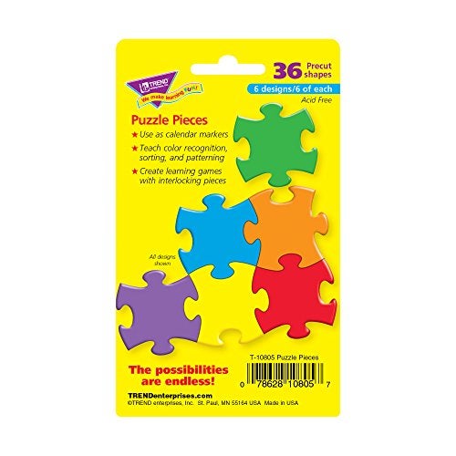TREND enterprises, Inc. Puzzle Pieces Mini Accents Variety Pack, 36 ct (T-10805) - Image 3