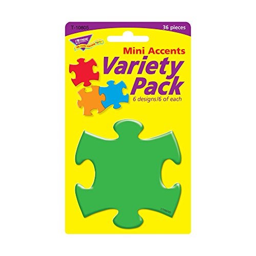 TREND enterprises, Inc. Puzzle Pieces Mini Accents Variety Pack, 36 ct (T-10805) - Image 2