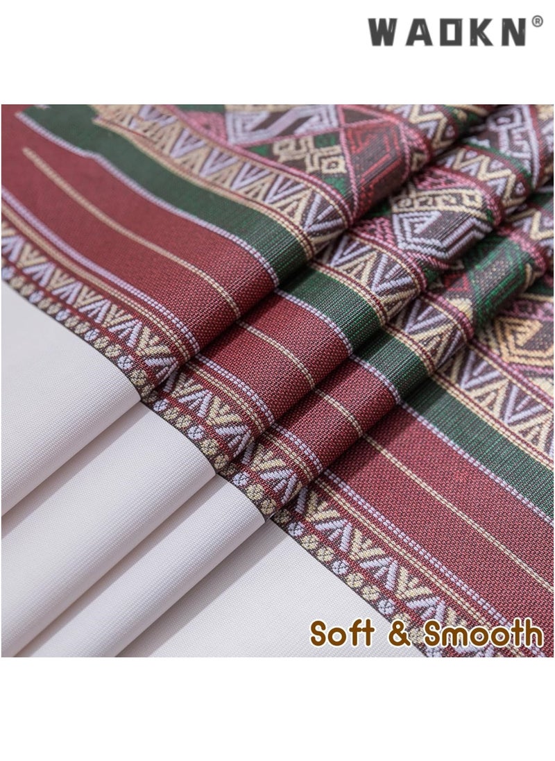 WAOKN Tablecloth Rectangular Table Cloth PVC Tablecloth Dinning Table Cover Water Oil Proof Wrinkle-Free Tablecloth Bohemian Table Cloths for Kitchen Dinning  - Image 3
