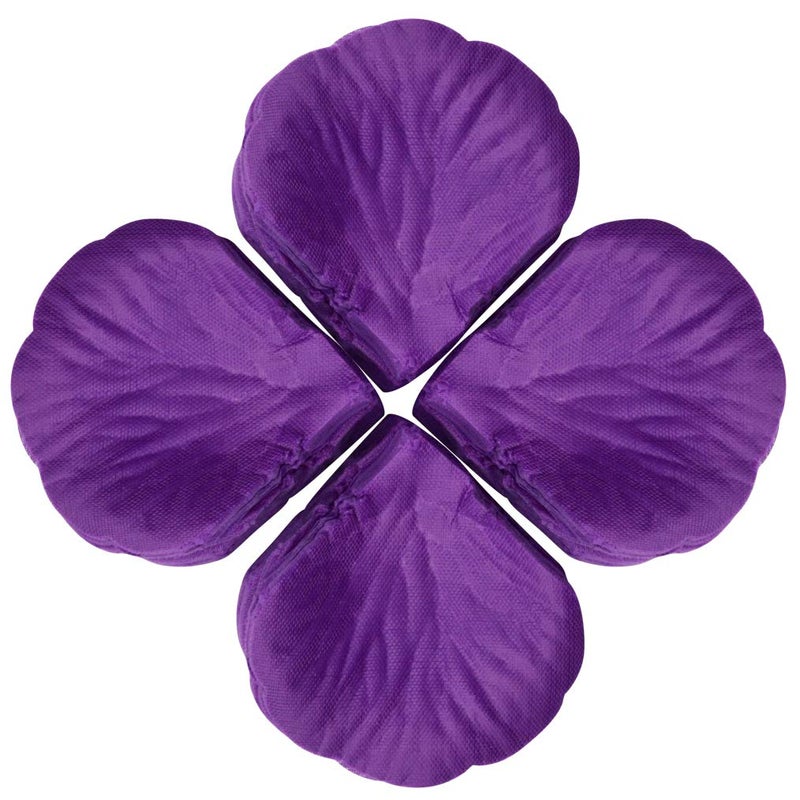 obmwang 2000 PCS Artificial Silk Rose Petals for Wedding Party Favors Decoration and Vase Home Decor Wedding Bridal Decoration. Purple - Image 3