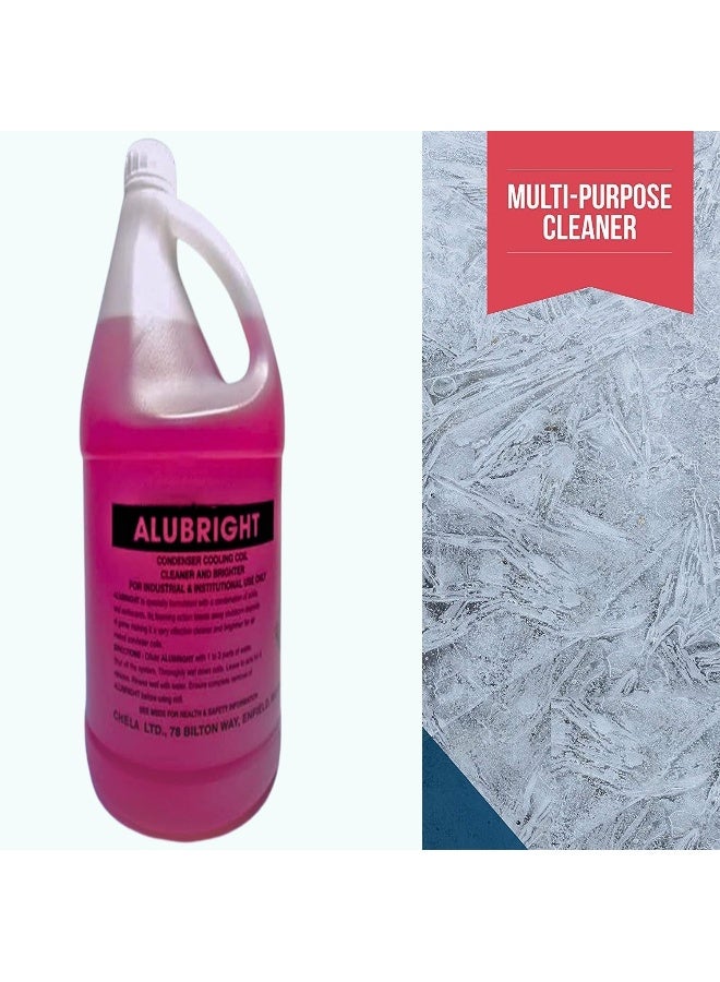 Biella Condenser Coil Cleaner Alubright A/C Coil Cleaner Gallon Heavy Duty Professional Grade Red Ideal For Commercial And Residential Ac Units - Image 5