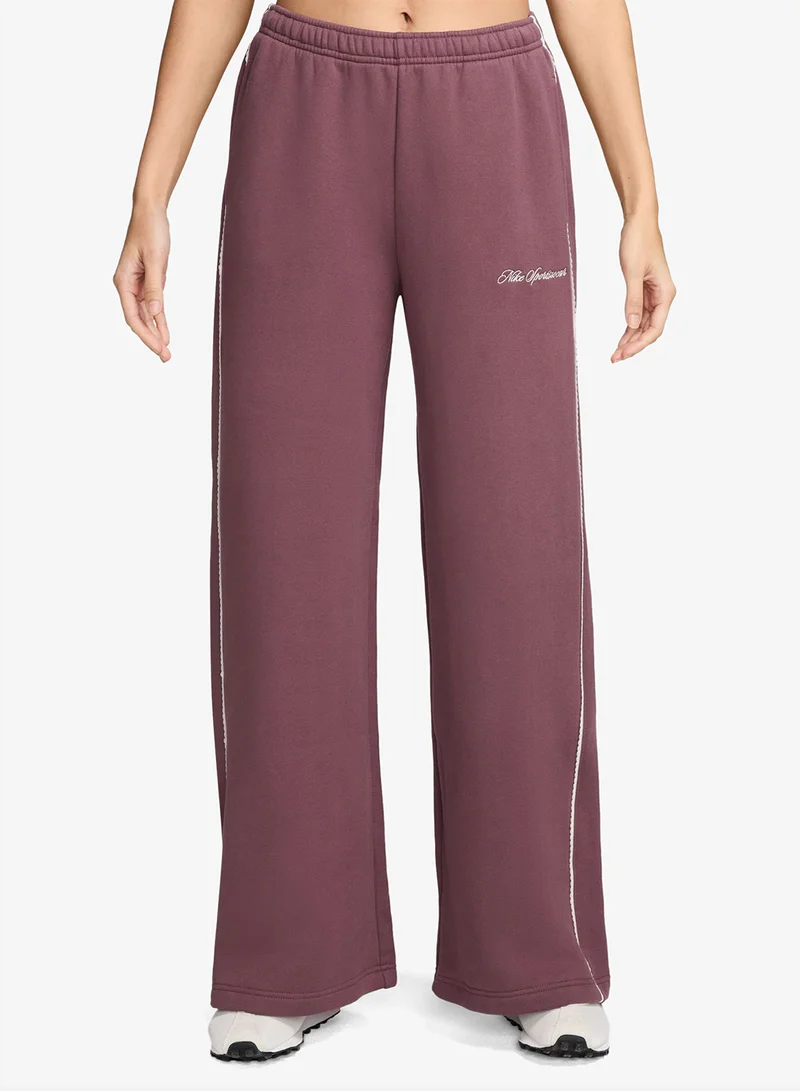Standard Fit Mid-Rise Wide-Leg Pants