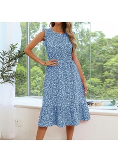 Summer New European And American Women's Dress Sleeveless Floral Dress Strap Trade Dress