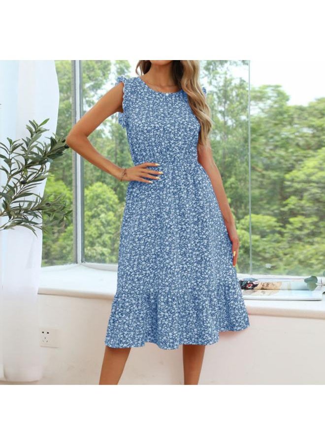 Generic - Summer New European And American Women's Dress Sleeveless Floral Dress Strap Trade Dress - Image 1
