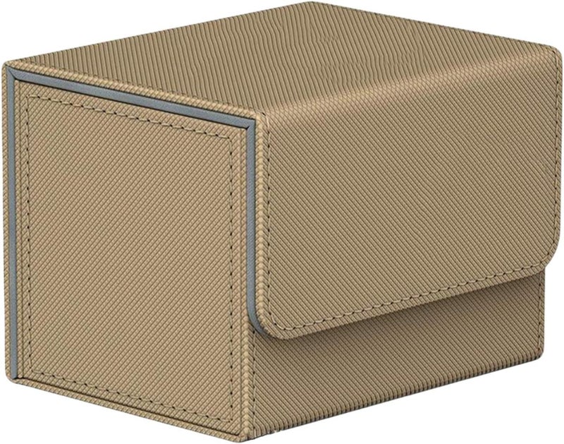 klarako Trading Card Deck Box Organizer Storage Holder Container Album W/ Magnet Closure for TCG  Brown - Image 3