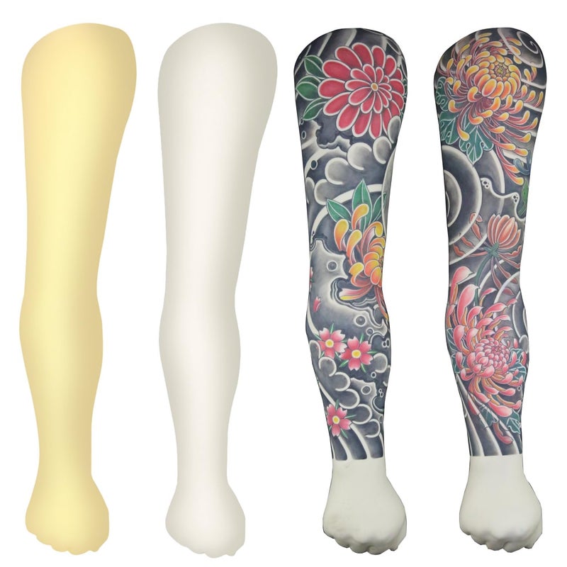 TAIDU Tattoo Soft Silicone Practice Arm,High Simulation Tattoo Practice Tattoo Arm Skin,Easy to Color Waterproof,1:1 Reduction Durable Practice Training Arm,White - Image 3