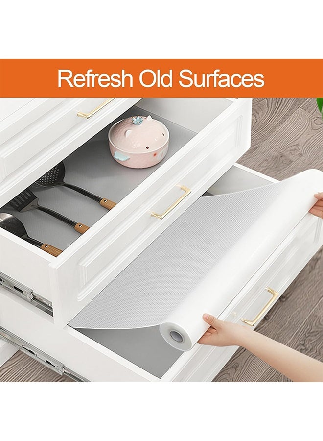 HOME-MART EVA Shelf Mats for Kitchen 30x500cm Shelf Liner Non Adhesive Plastic Clear Cabinet Non-Slip Drawer Liners for Storage, Pantry, Cupboard, Pantry Shelf - Image 5