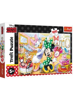 Trefl Trefl - Minnie Mouse - Minnie at a Beauty Salon - 100 Piece Jigsaw Puzzle  - Image 1