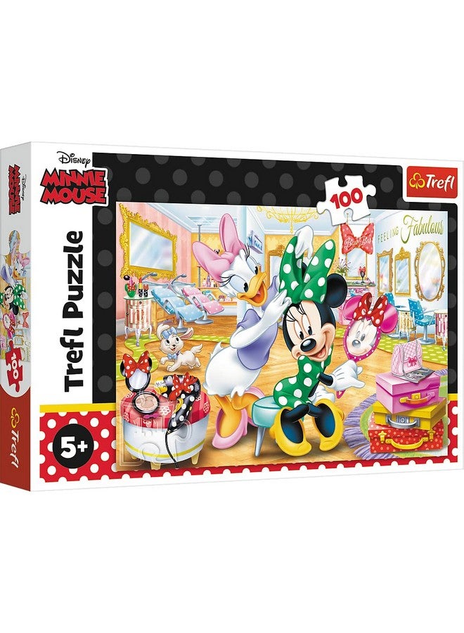Trefl - Minnie Mouse - Minnie at a Beauty Salon - 100 Piece Jigsaw Puzzle - Image 1
