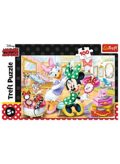 Trefl Trefl - Minnie Mouse - Minnie at a Beauty Salon - 100 Piece Jigsaw Puzzle  - Image 2