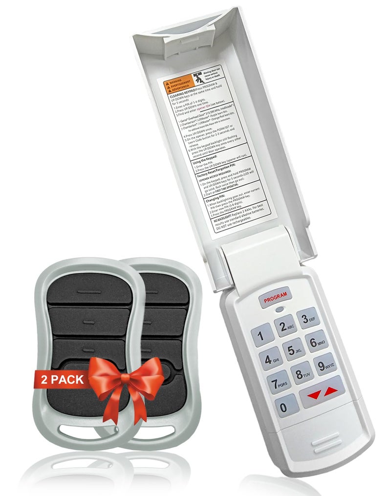 GIOATY for Genie Garage Door Opener keypad & Remote Replacement, for All Genie/Overhead/Intellicode/DIP Switch Garage Door Openers, Wireless Keypad Keyless Entry, for Model GK-R/OKP-BX etc. Safe&SecureAccess - Image 1