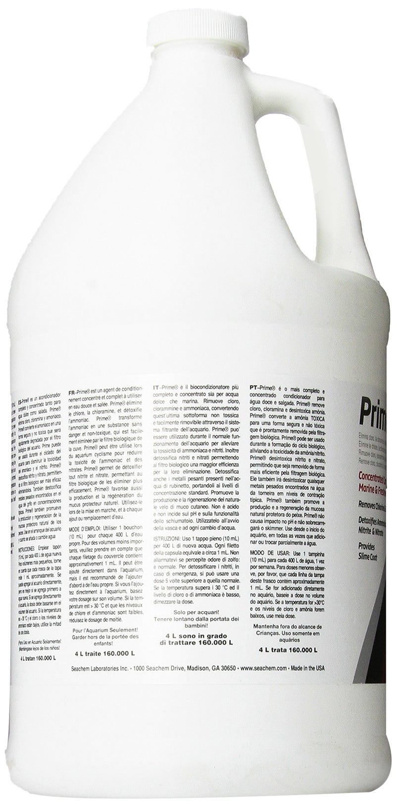 Seachem Prime Fresh and Saltwater Conditioner - Chemical Remover and Detoxifier 1 gal - Image 3