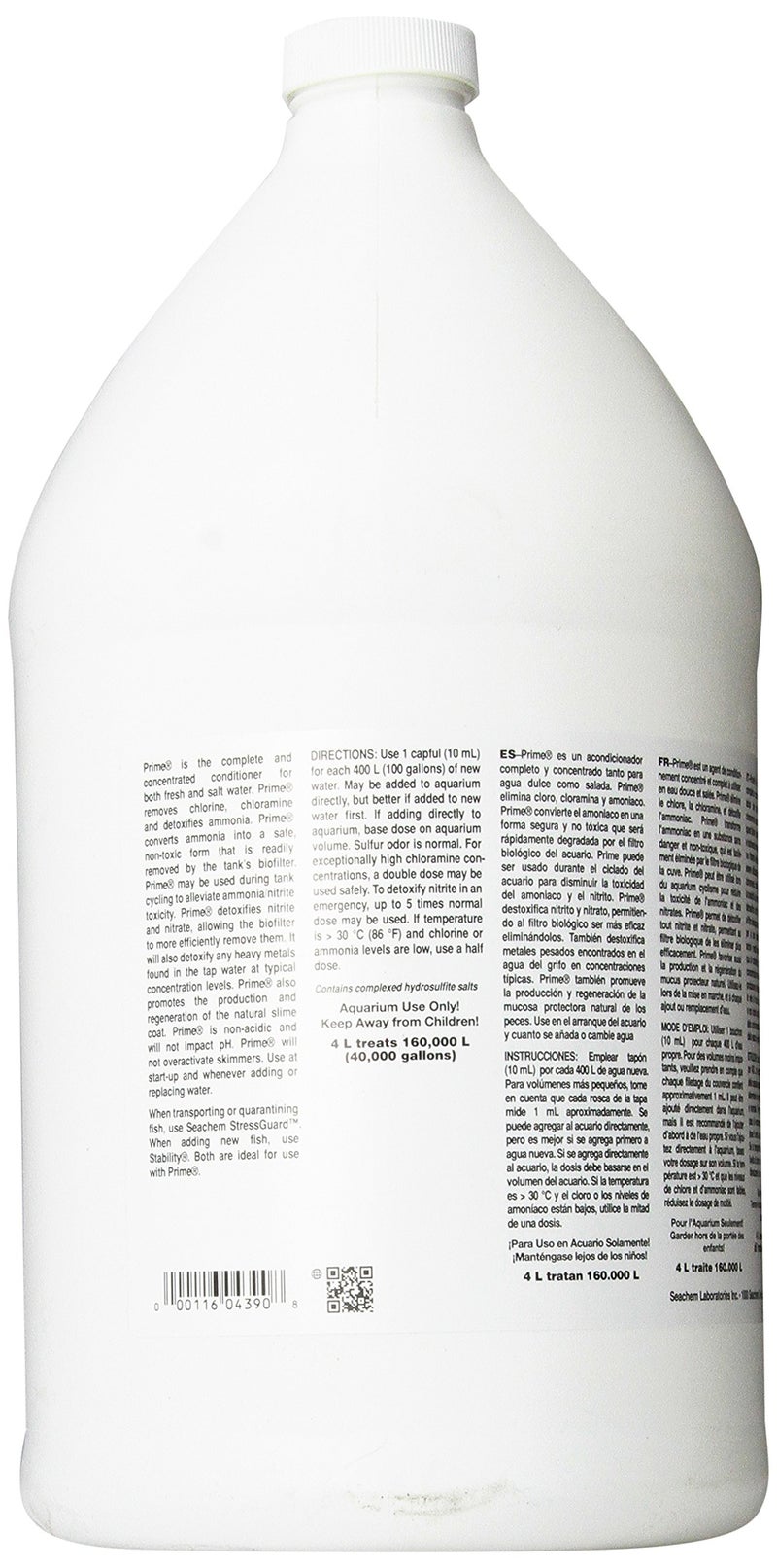 Seachem Prime Fresh and Saltwater Conditioner - Chemical Remover and Detoxifier 1 gal - Image 2