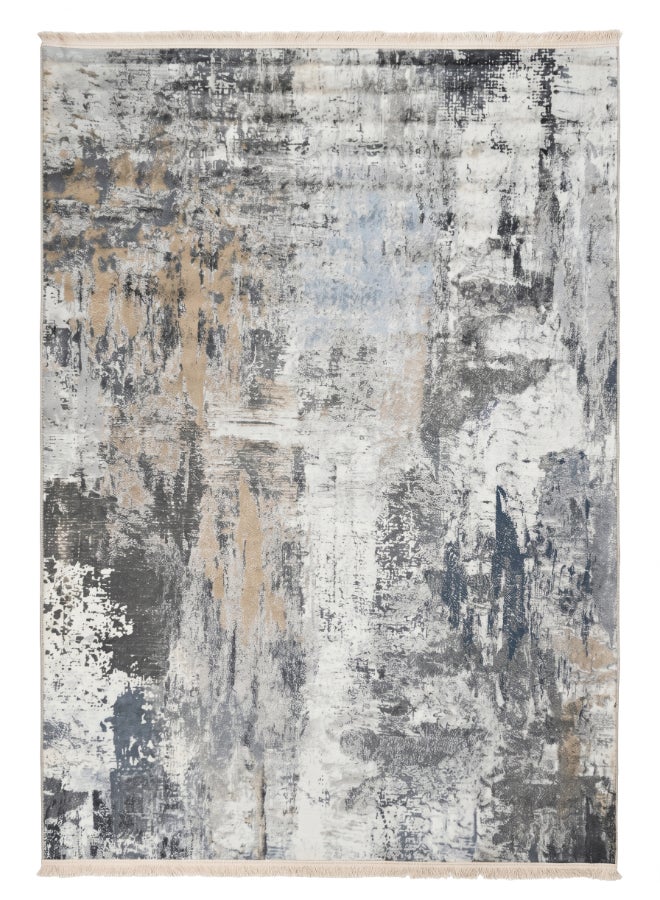 Spectra Home Carpet Rug with Anti-Slip Backing | Printed Arancol Design - Grey & Beige | Size - 180x280 cm - 6x9.2 ft | For Large Family Room, Living Room, Bedroom with King Beds, 6-8 Seater Dinning Area, Entry Hallways & Foyers - Image 3
