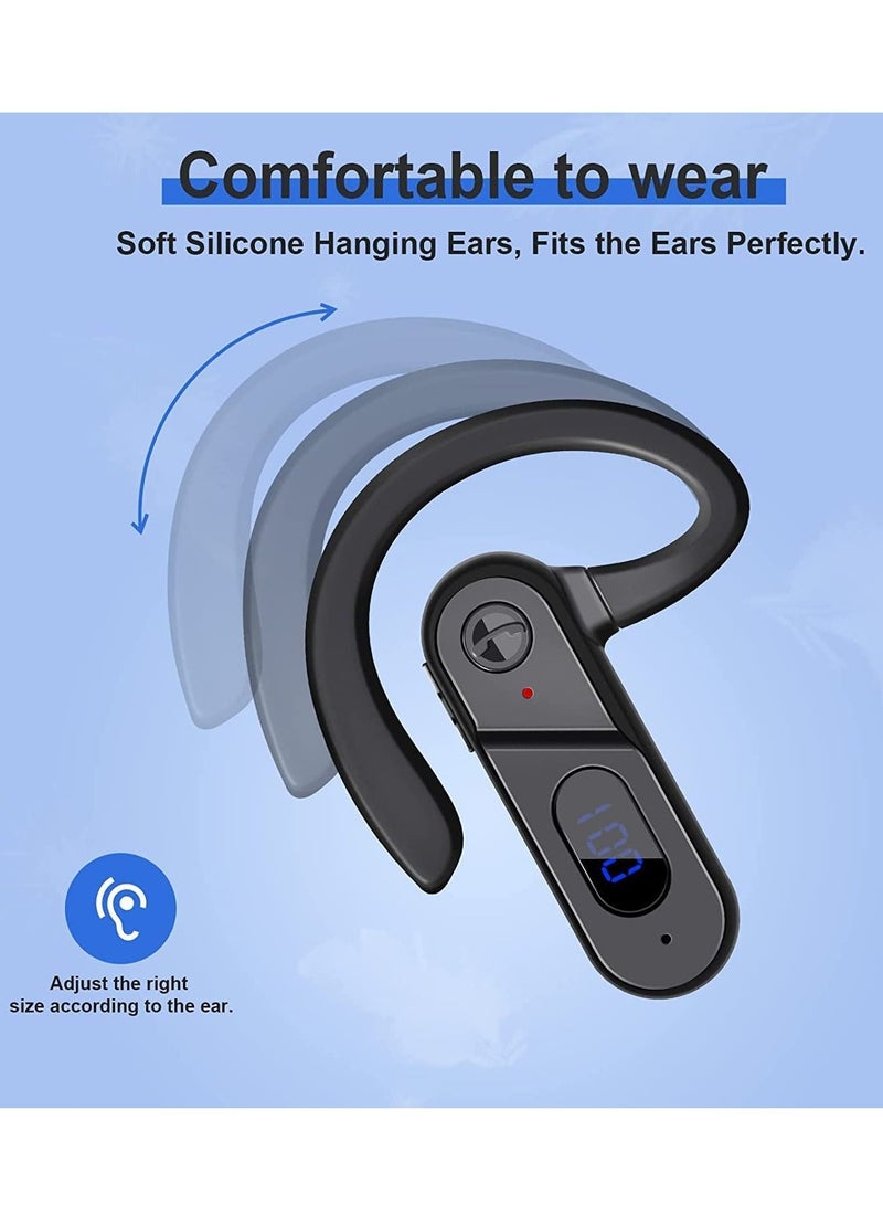 Excefore Bluetooth Wireless Headphones, Bone Conduction Headphones Bluetooth, Wireless Bluetooth LED Power Display Microphone, Sweatproof Sports Headset for Running, Cycling, Gym, Driving - Image 3