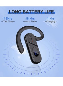 Excefore Bluetooth Wireless Headphones, Bone Conduction Headphones Bluetooth, Wireless Bluetooth LED Power Display Microphone, Sweatproof Sports Headset for Running, Cycling, Gym, Driving  - Image 4