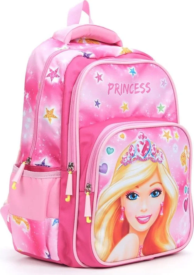ماشو تريند Soft Princess Barbie School Bag + Nutrition + Pencil Case + Barbie Girl Bag