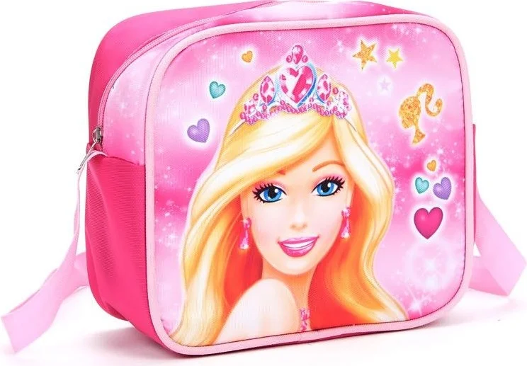 ماشو تريند Soft Princess Barbie School Bag + Nutrition + Pencil Case + Barbie Girl Bag