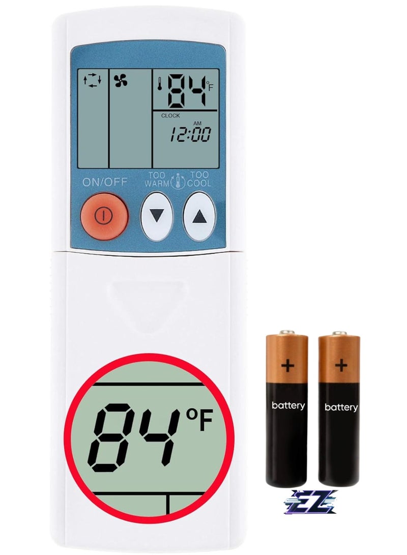 ELTRAZONE Replacement Remote Control for Mitsubishi Electric Mr. Slim Air Conditioner T2W679426 MS09EW MS12EN MS15EN MS-09-DW-U1 with Fahrenheit and Celsius Display with battery - Image 1