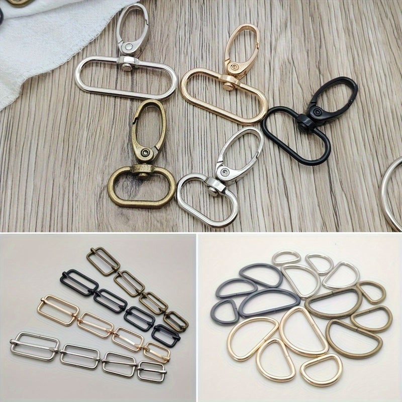 Optimized English Product Title: "24pcs Multi-Functional Hardware Set for Wallets, Handbags, and Luggage - Light Golden, 2.0cm/0.79inch, Metal Material" - Image 2