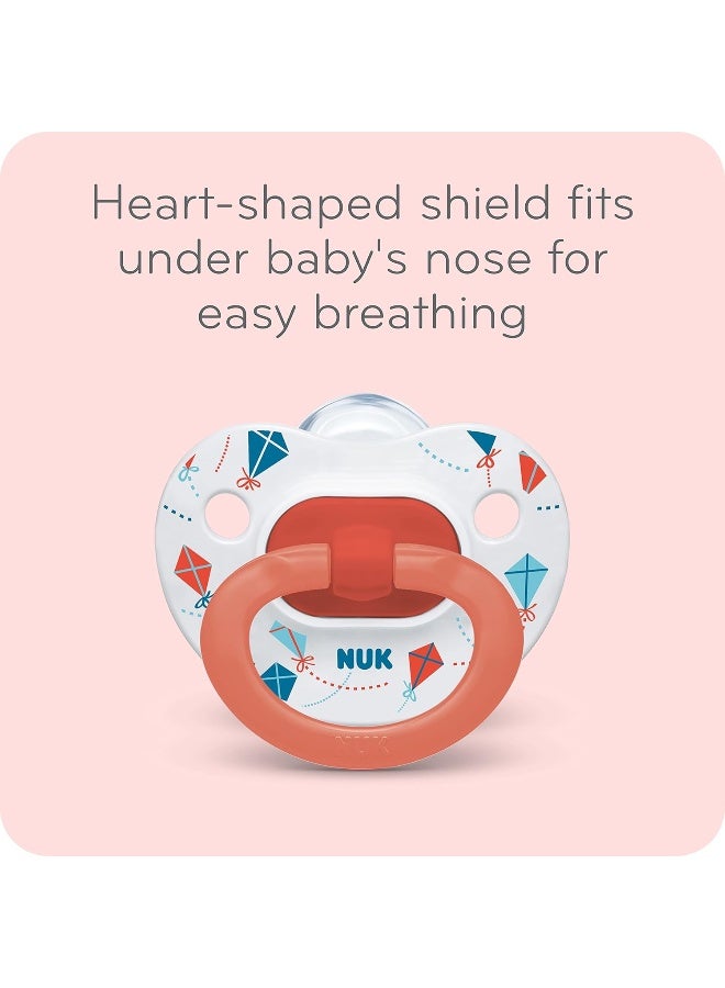 Nuk Orthodontic Pacifier, Space Girl, 6-18 Months, 4pk - Image 5