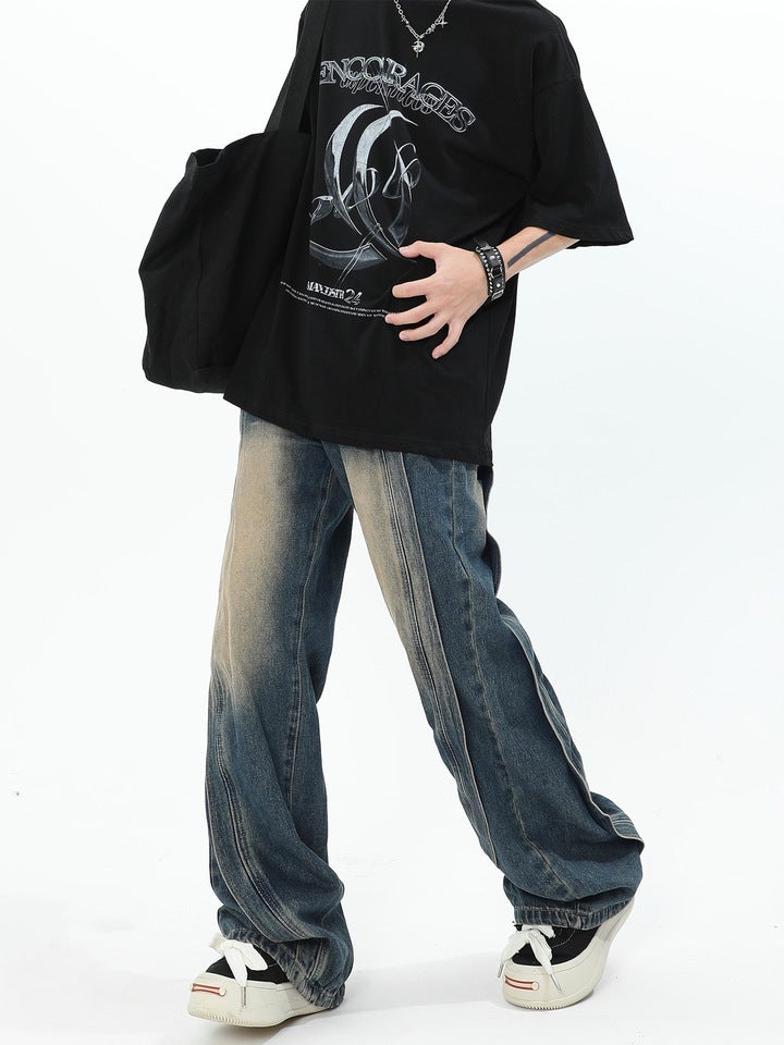 Unisex Casual Daily Denim Jeans - Image 1
