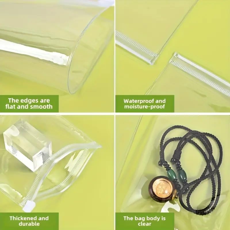 Style Keepers 28 Pcs Reusable Jewellery Self Seal PVC Zipper Lock Bag Arrangement of Jewelry Earrings and Rings Small Sealed Bag for Jewelry Earring Ring Necklace Organizer Jewelry  - Image 5
