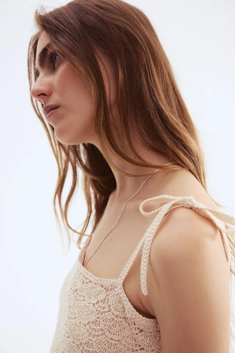 H&M Crochet-look mini dress