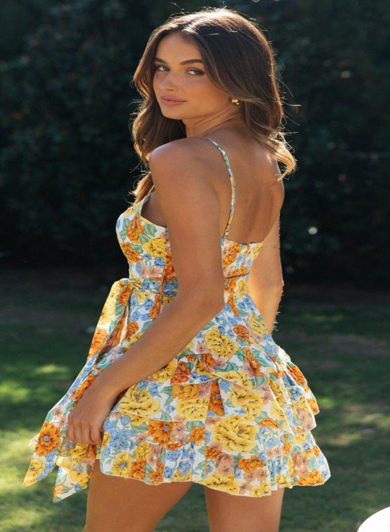 YUNIQEE Floral Ruffle Mini Dress  - Image 4