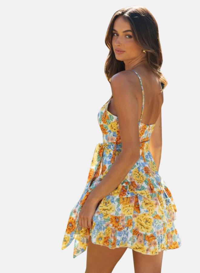 YUNIQEE Floral Ruffle Mini Dress  - Image 3