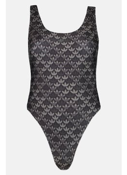 adidas Originals Women One Piece Printed Sleeveless Swimsuit, Multicolor  - Image 1
