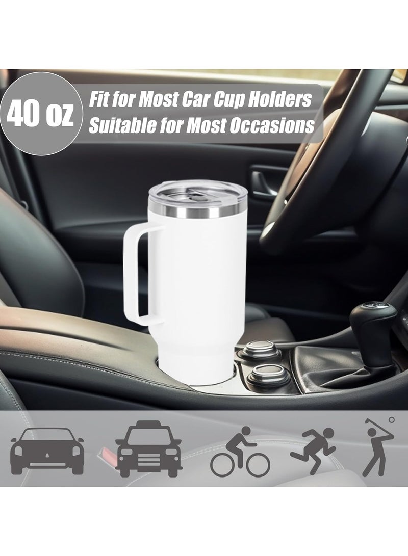 Vitacelli " Travel Mug with Handle and Straw - Stainless Steel, Leak-Proof, Vacuum Insulated Coffee Mug with Lid for Hot & Cold Beverages" - Image 2