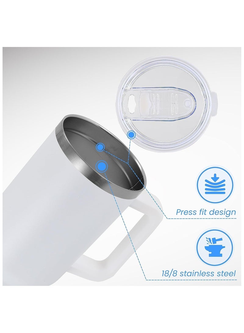 Vitacelli " Travel Mug with Handle and Straw - Stainless Steel, Leak-Proof, Vacuum Insulated Coffee Mug with Lid for Hot & Cold Beverages" - Image 5