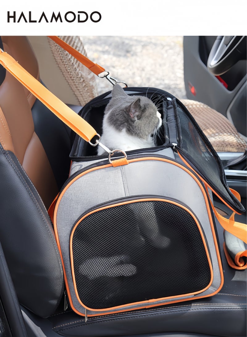 Halamodo Cat Carriers Dog Carrier Pet Carrier for Small Medium Cats Dogs Puppies, TSA Airline Approved Small Dog Carrier Soft Sided, Collapsible Travel Puppy Carrier - Image 5
