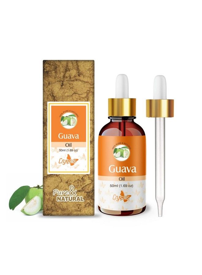 CRYSALIS Guava (Psidium Guajava) ;100% Pure & Natural Undiluted Carrier Oil Organic Standard/Cold Pressed Oil For Glowing Skin Healthy Hair Nourished Face Rich In Omega 350Ml With Dropper - Image 2