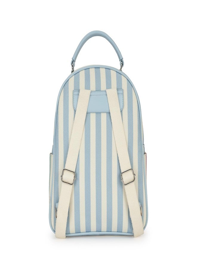 Fastrack Striped Canvas Sling Backpack for Women | Lightweight Single-Strap Bag with Spacious Compartment, Zipper Pockets & Utility Slots | Casual Everyday Backpack for College, Errands & Travel - Image 5