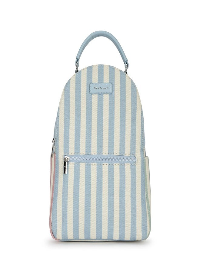 Fastrack Striped Canvas Sling Backpack for Women | Lightweight Single-Strap Bag with Spacious Compartment, Zipper Pockets & Utility Slots | Casual Everyday Backpack for College, Errands & Travel - Image 1