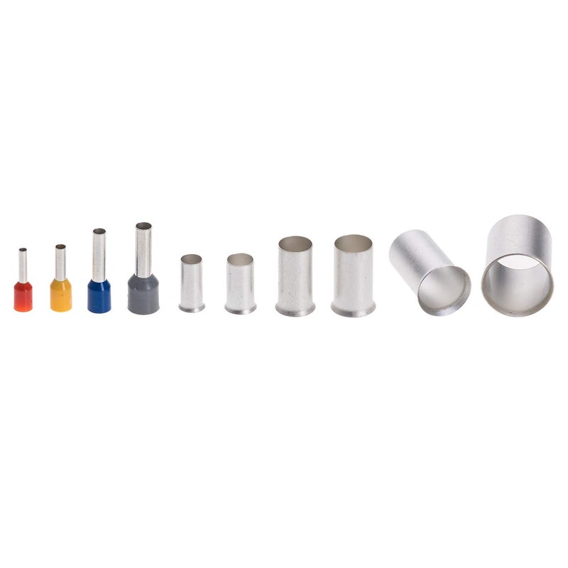 RockDIG 10-Sizes 16 14 12 10 8 6 4 2 1/0 2/0 Gauge Copper Wire Ferrules Assortment Kit Matte Tin Plating Pin Ferrules(390PCS KIT) - Image 4